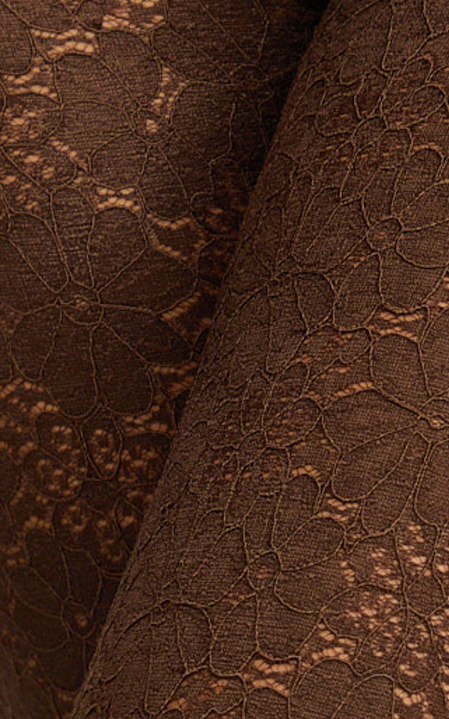 Lila Pants - Bootleg Lace Pants in Chocolate