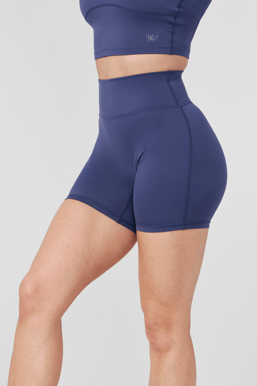 W109 Level Up Biker Shorts - Forget me Not Blue / XXSmall