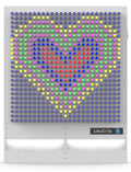 LiteZilla 4' Wide x 5' Tall White Interactive Art Wall - LZ-WHT-4X5 - image 1