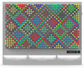 LiteZilla 6' Wide x 5' Tall White Interactive Art Wall - LZ-WHT-6X5 - image 1