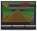 LiteZilla 6' Wide x 5' Tall Black Interactive Art Wall - LZ-BLK-6X5 - image 1