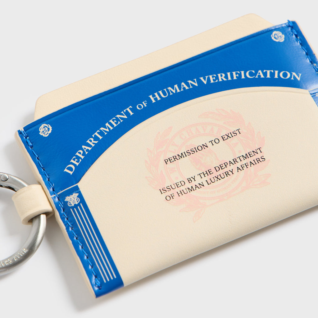 Willy Chavarria Human Verification Wallet - Royal Blue / White