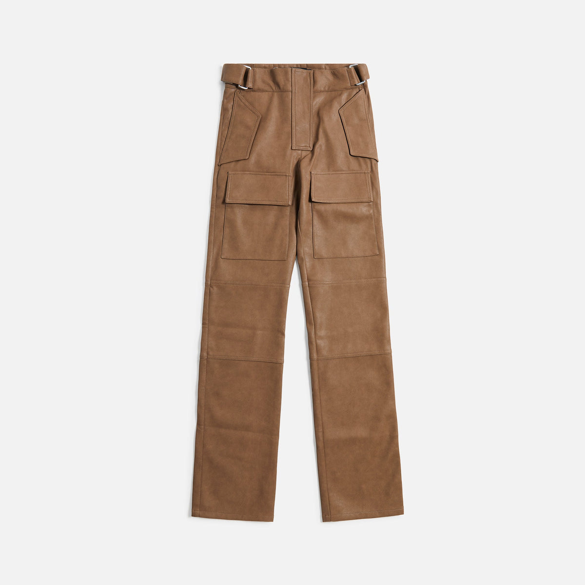 MISBHV Vegan Leather Moto Trouser - Brown