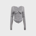 Miaou Sophie Corset - Heather Grey