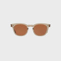 Garrett Leight Mr. Leight Hanalei Sunglass - Olivine White Gold / Kona Brown