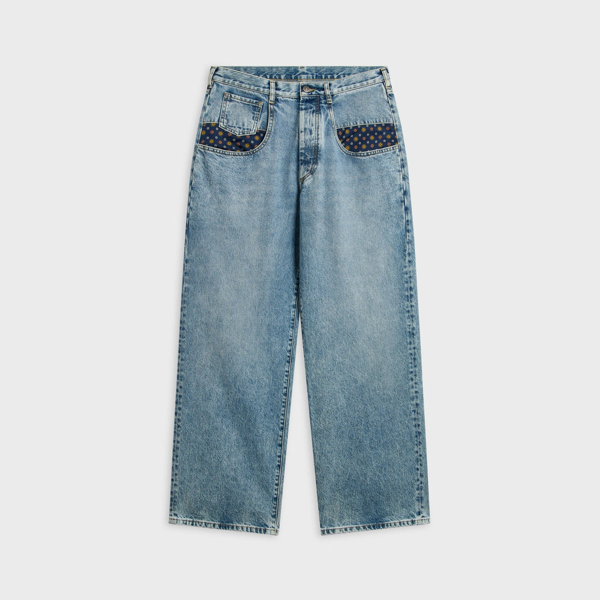 Maison Margiela Stone Bleached Denim Jean - Blue Jeans