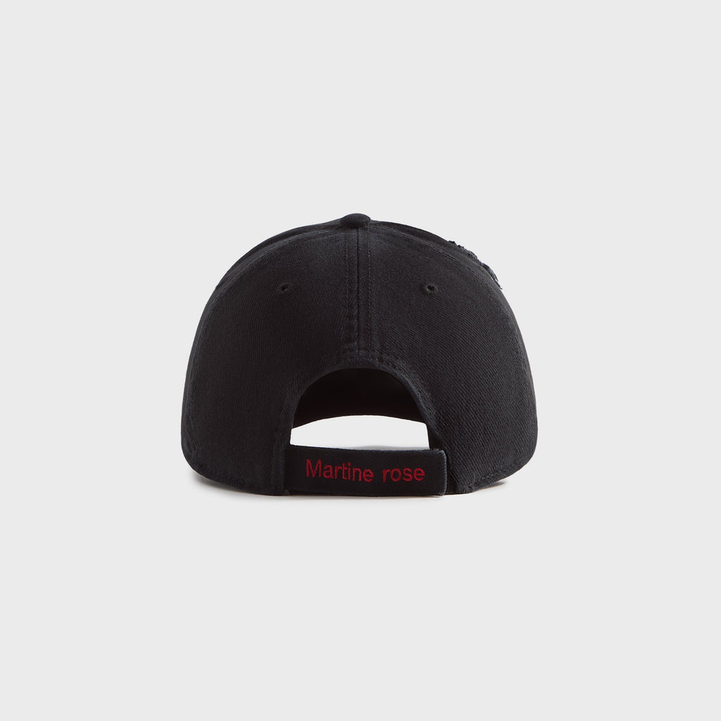Martine Rose Cut Peak Cap - Washed Black