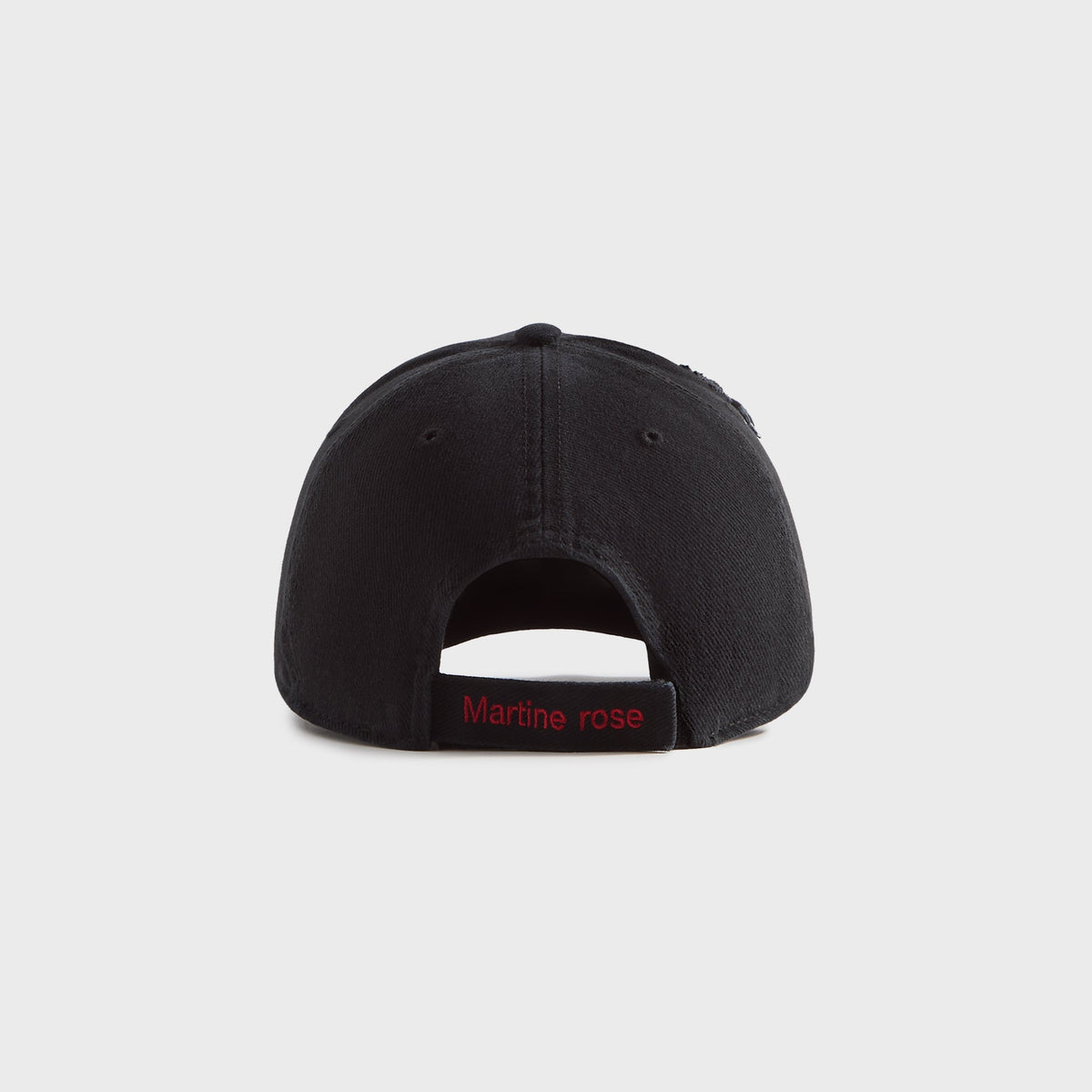 Martine Rose Cut Peak Cap - Washed Black