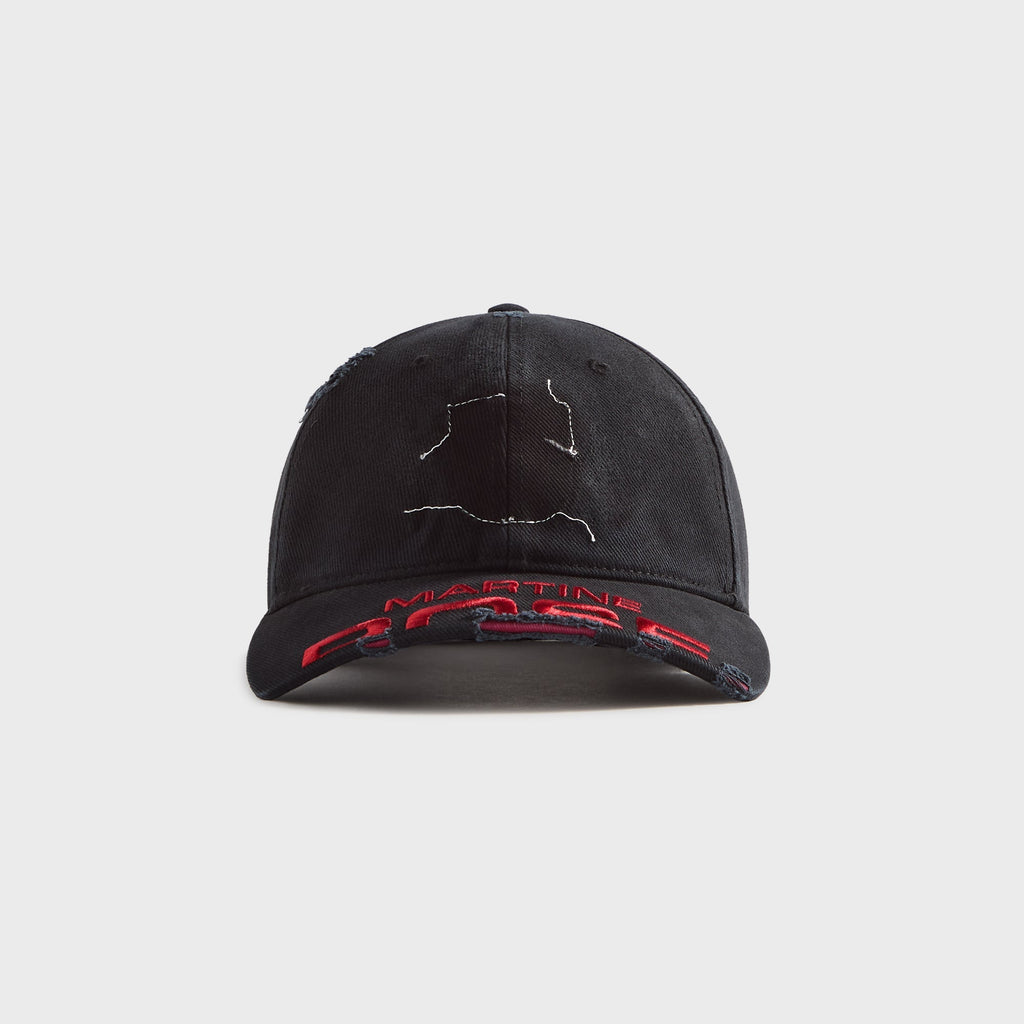 Martine Rose Cut Peak Cap - Washed Black