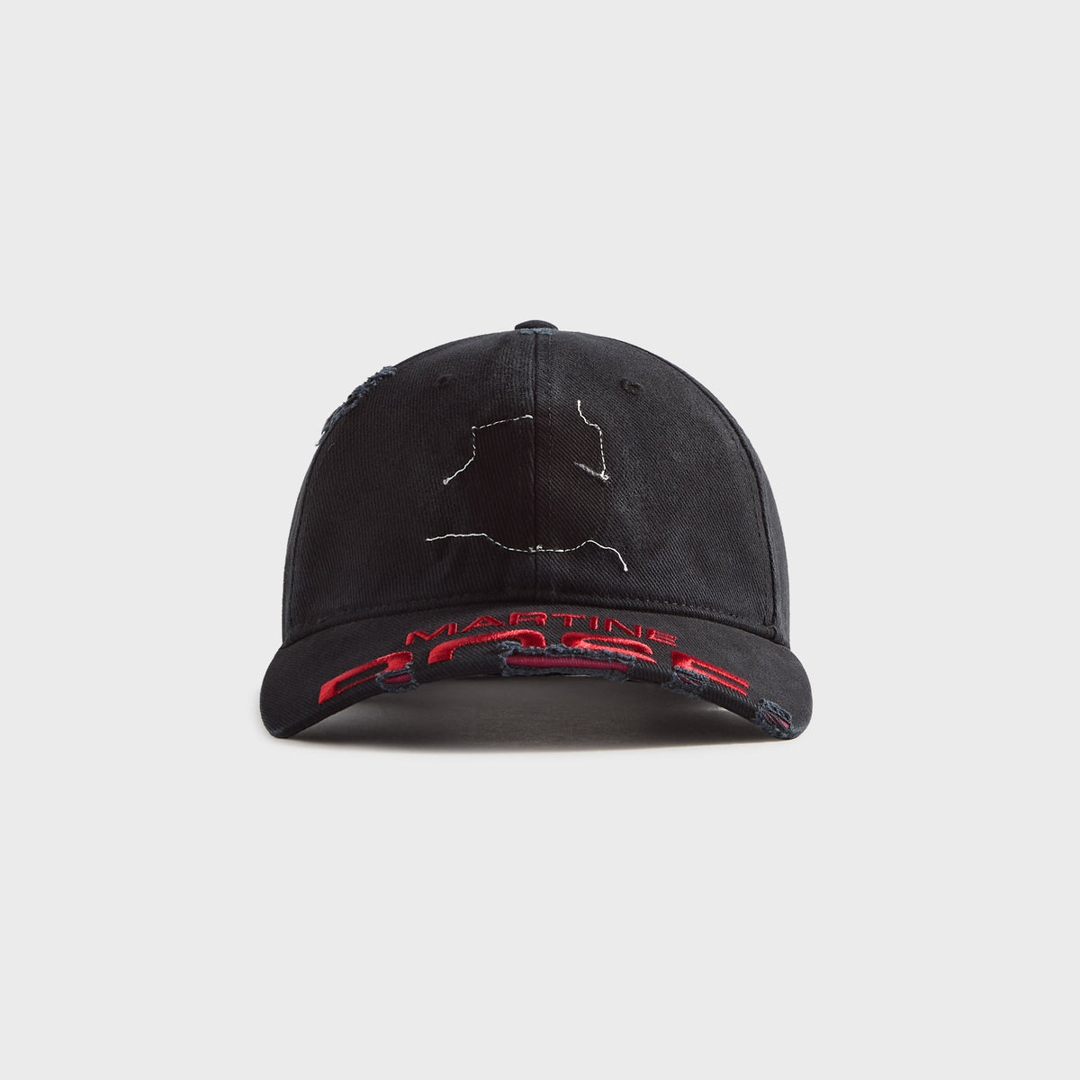 Martine Rose Cut Peak Cap - Washed Black