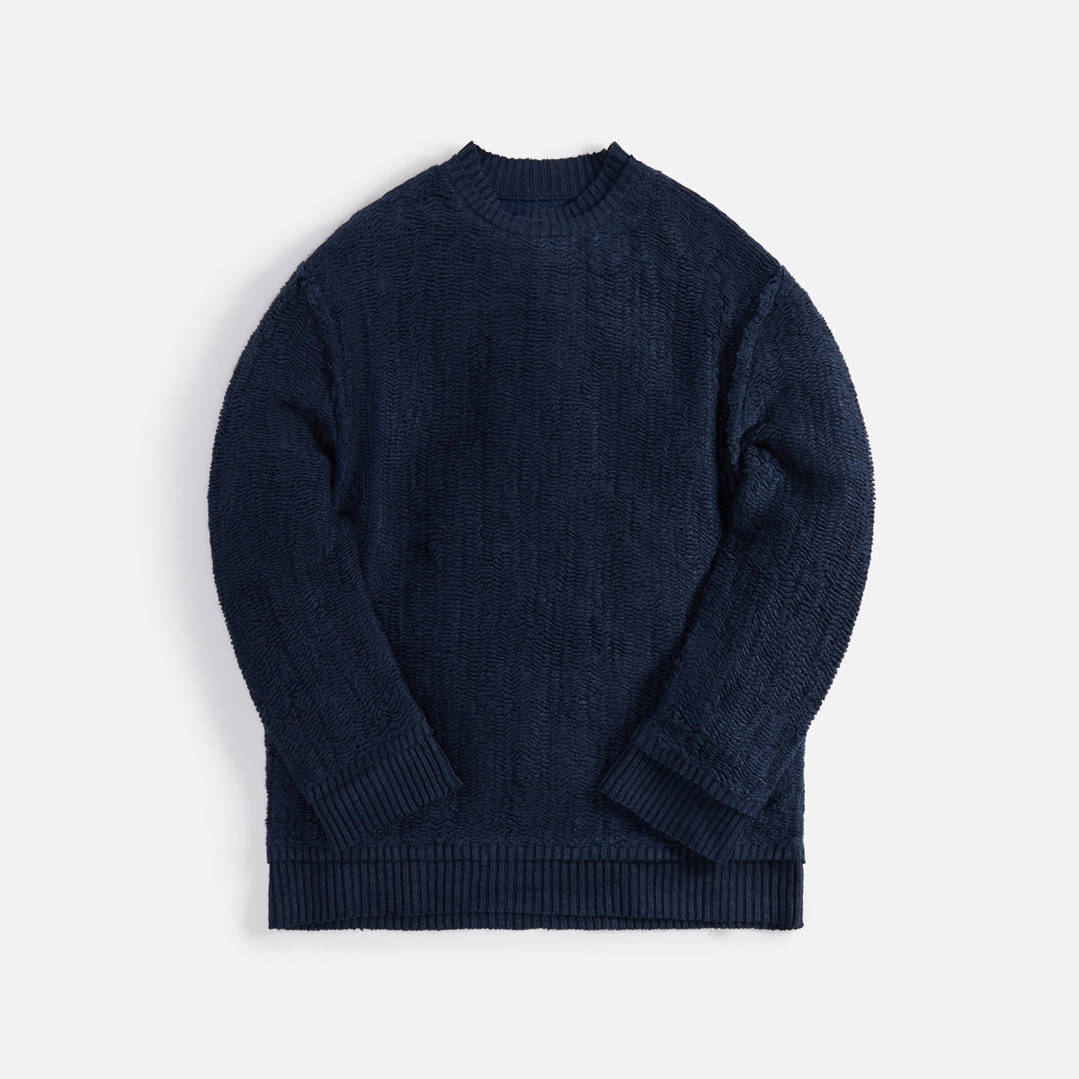 Margiela 7 Gauge Raw Woven Knit - Blue