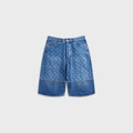 Marine Serre Denim Bermuda - Light Blue