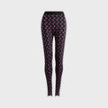 Marine Serre Moon Printed Jersey Legging - Black / Pink
