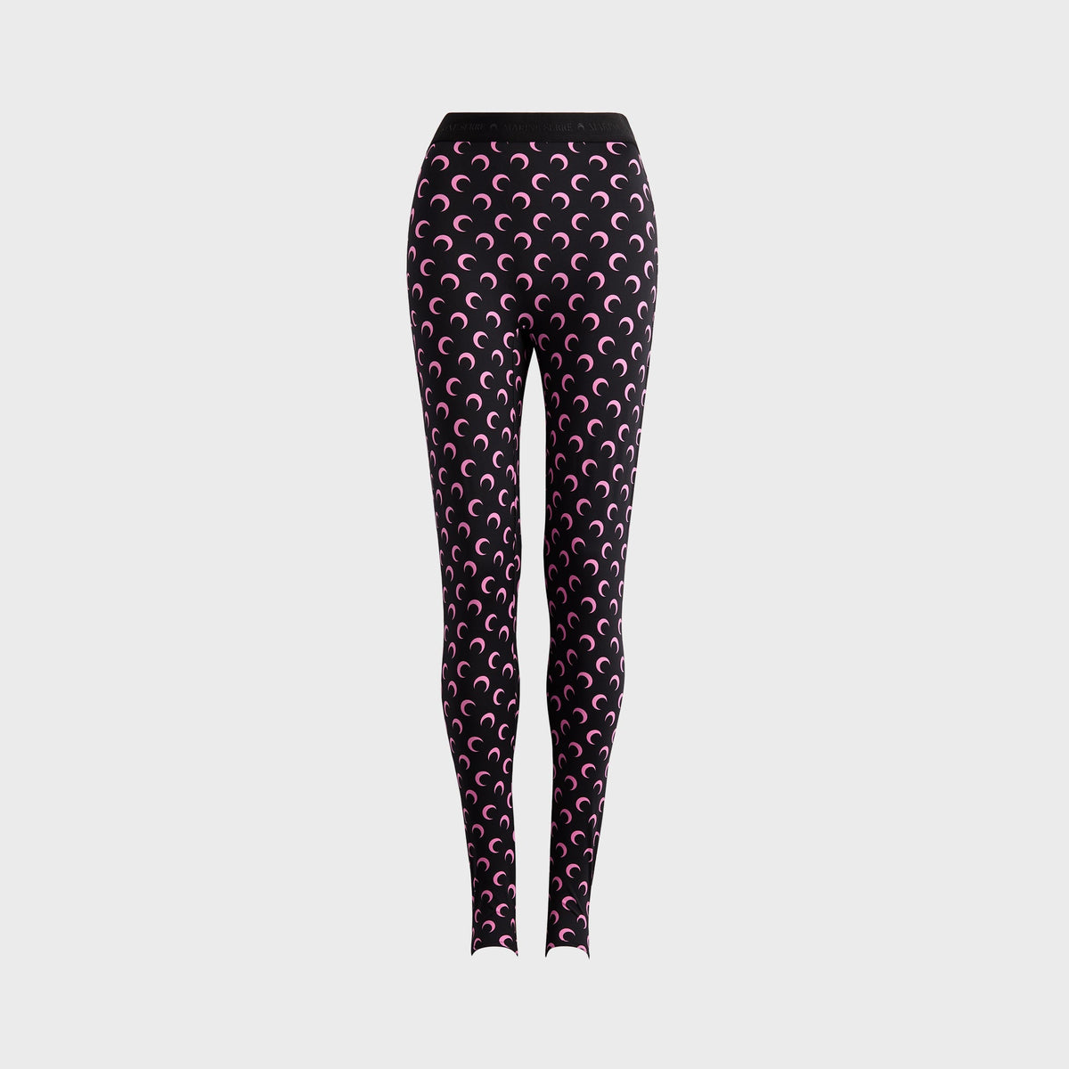 Marine Serre Moon Printed Jersey Legging - Black / Pink