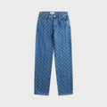 Marine Serre Moon Laser Blue Wash Denim Jean - Blue