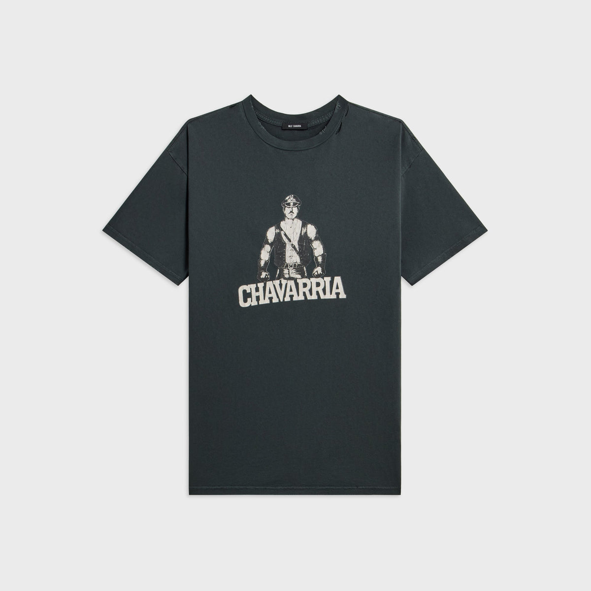Willy Chavarria Leather Daddy Easy Tee - Pirate Black