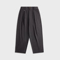 Metalwood Elastic Waist Baggy Pant - Grey Pinstripe