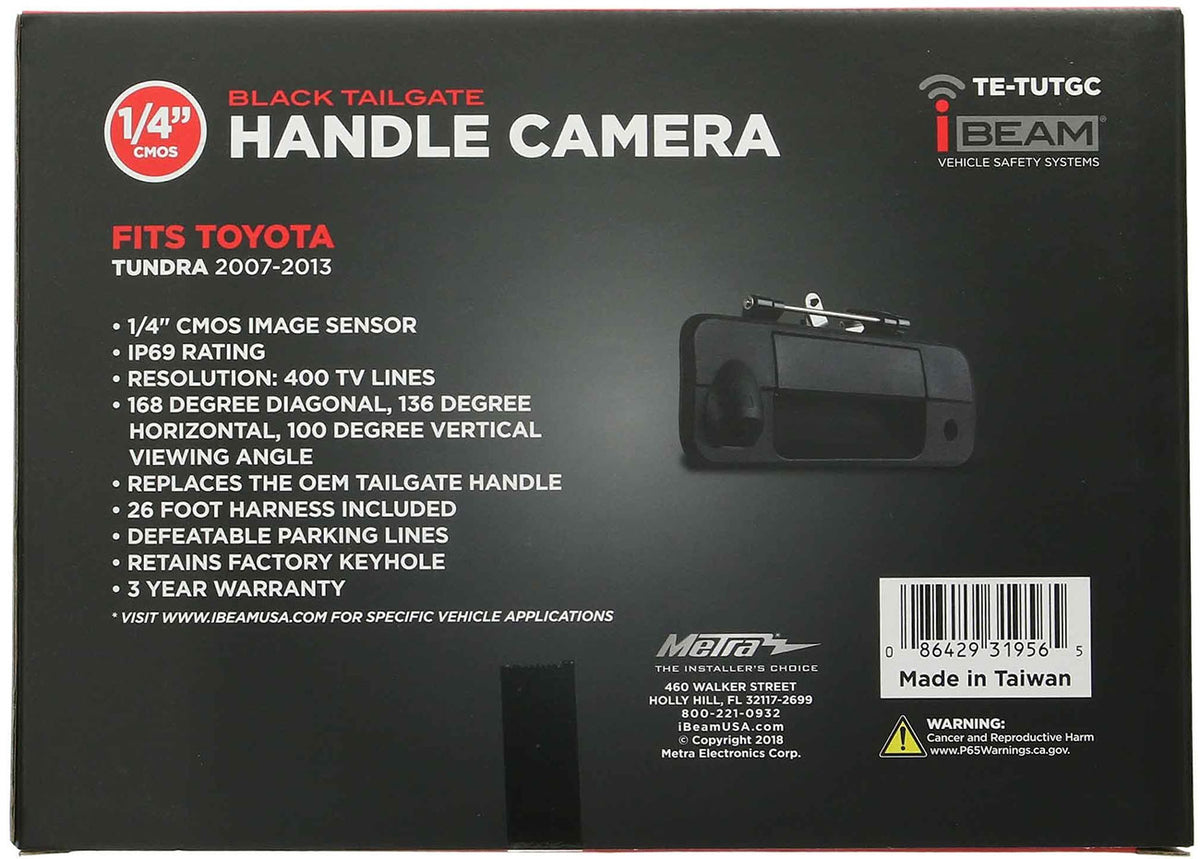 Metra Tailgate Handle Camera For Toyota Tundra 2007-2013 - TE-TUTGC - image 6