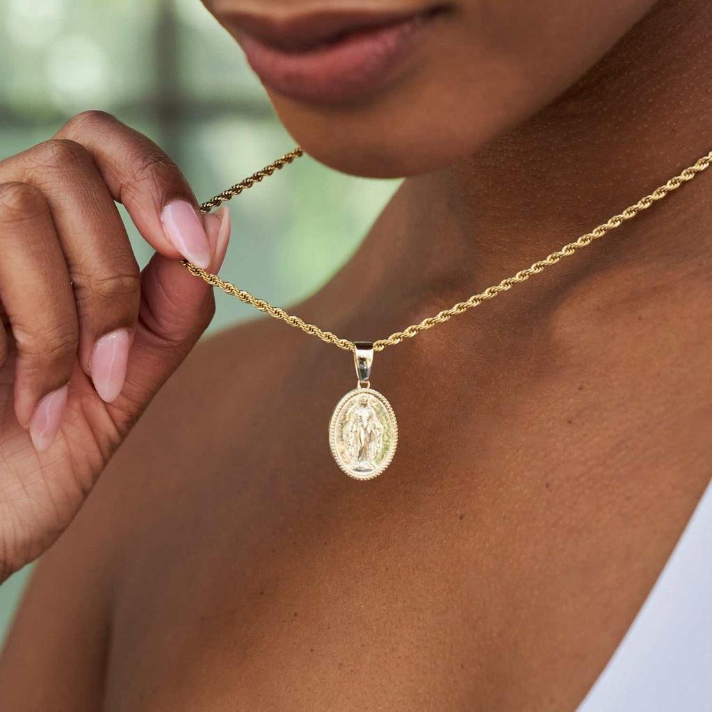GLD Women Micro Lady of Guadalupe Pendant