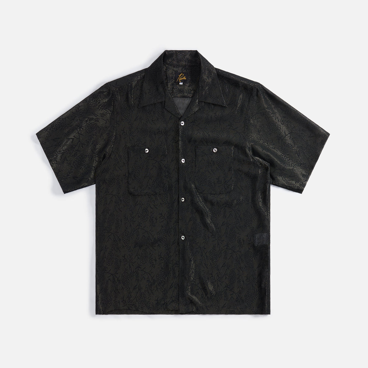 Needles One-Up Shirt Botanical Lame Jacquard - Gold