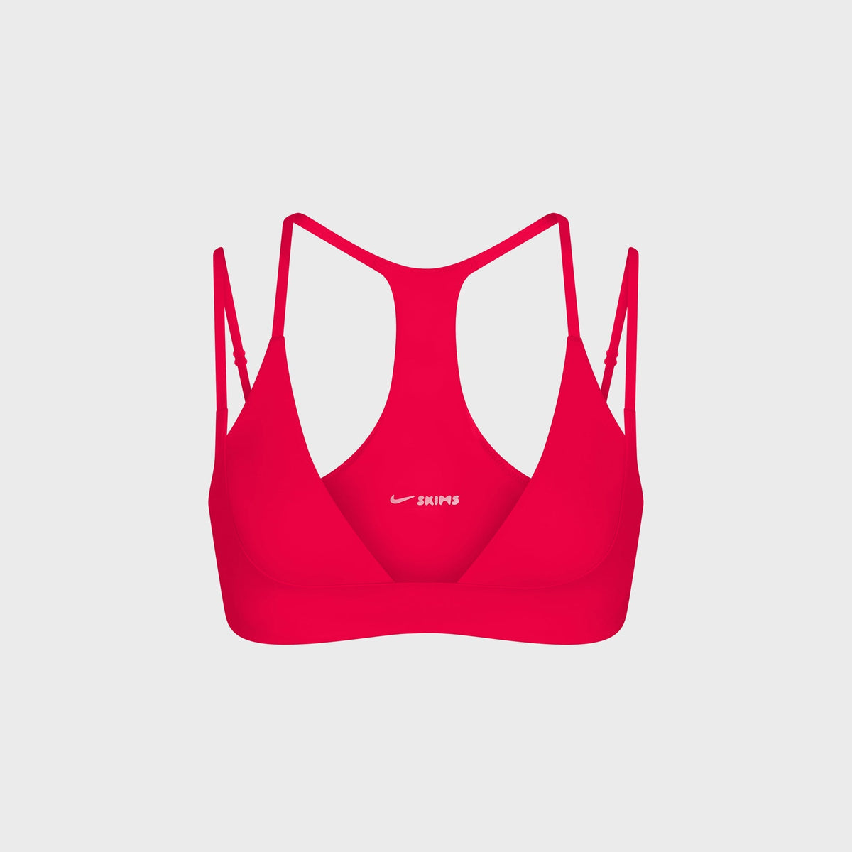 NikeSKIMS Matte Double Strap Triangle Bra - University Red