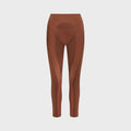 NikeSKIMS Satin Shine Paneled Legging - Carob Brown