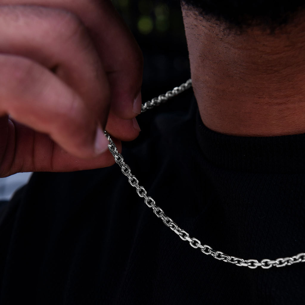 GLD PROMO Box Chain + Simple Heart Lariat Necklace