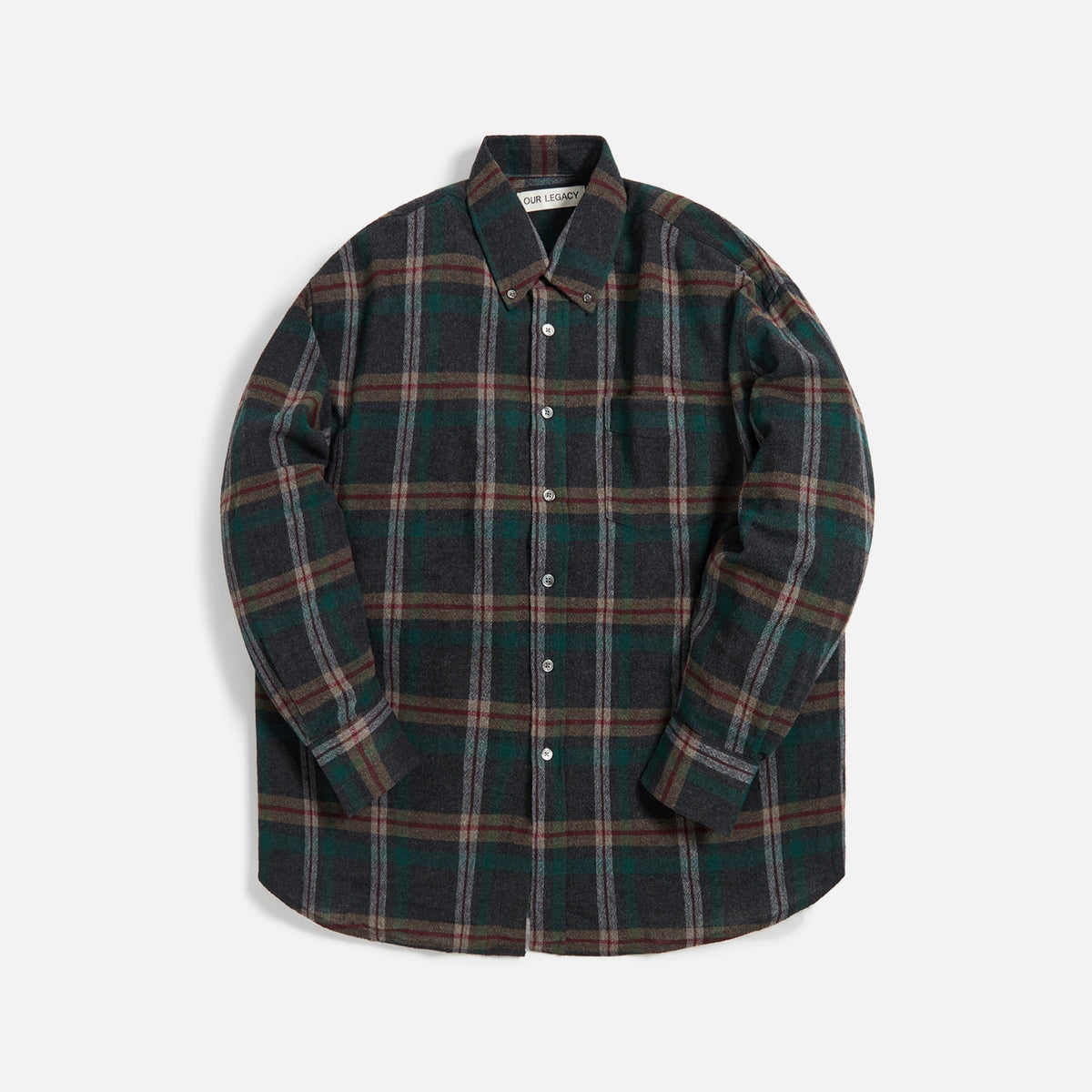 Our Legacy Borrowed BD Plaid Shirt - Green Check