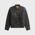 orSLOW Flannel Check Lining JK B.Denim Stone Shirt - Black / White
