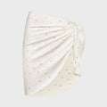 Oseree Gem Pareo Wrap Skirt - Pearl