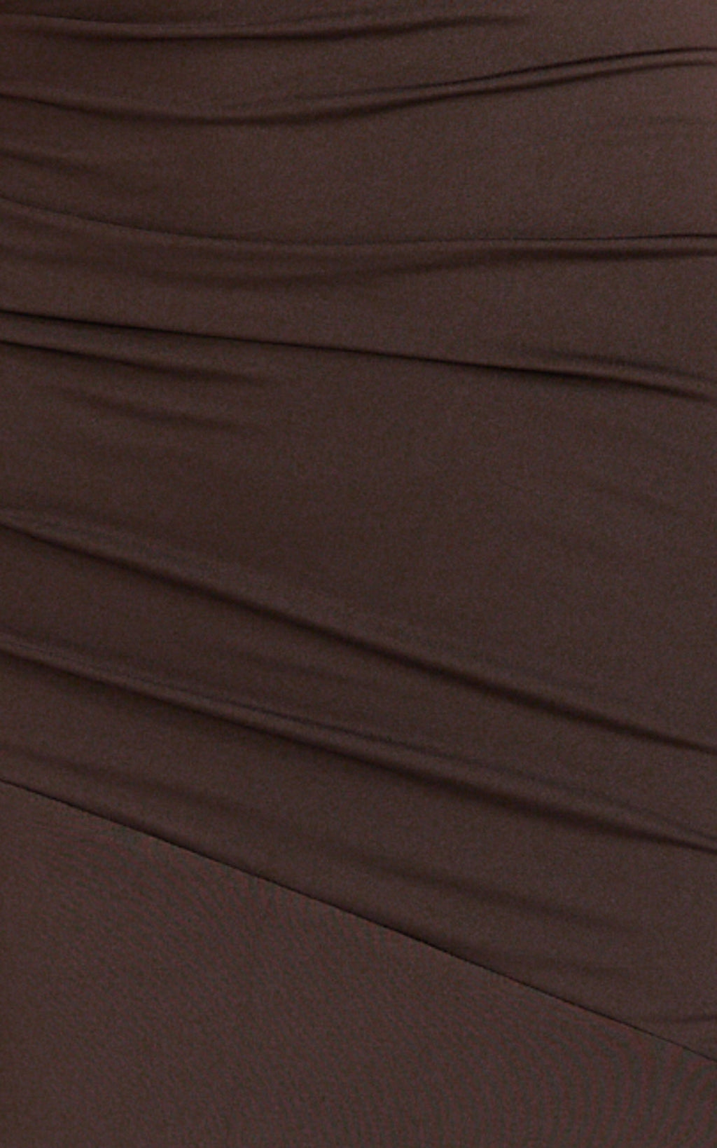 Opal Maxi Dress - Off Shoulder Gathered Bodice Fit And Flare Dress in Dark Chocolate