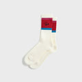 by Parra Signature Striped Crew Socks - Red
