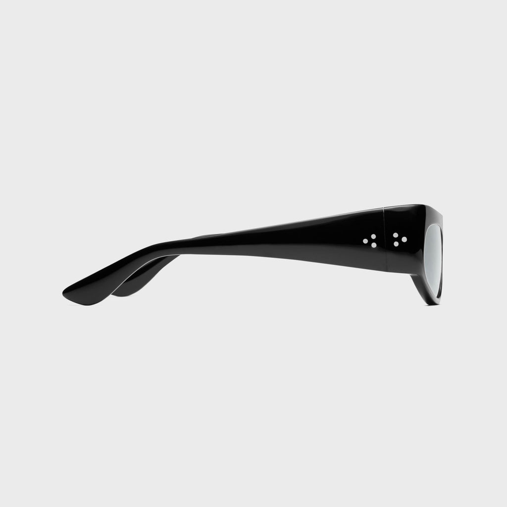 Port Tanger Elin Frame Sunglasses - Black / Blue Lens