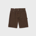 vowels Overdyed Painter Short - Brown