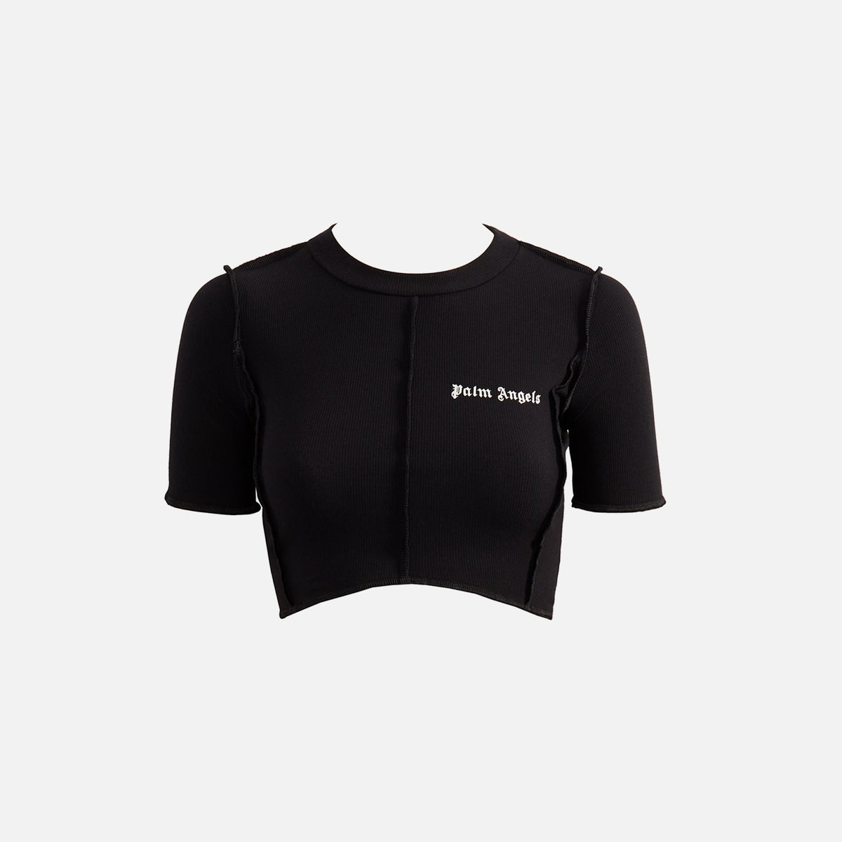 Palm Angels Classic Logo Crop Top - Black