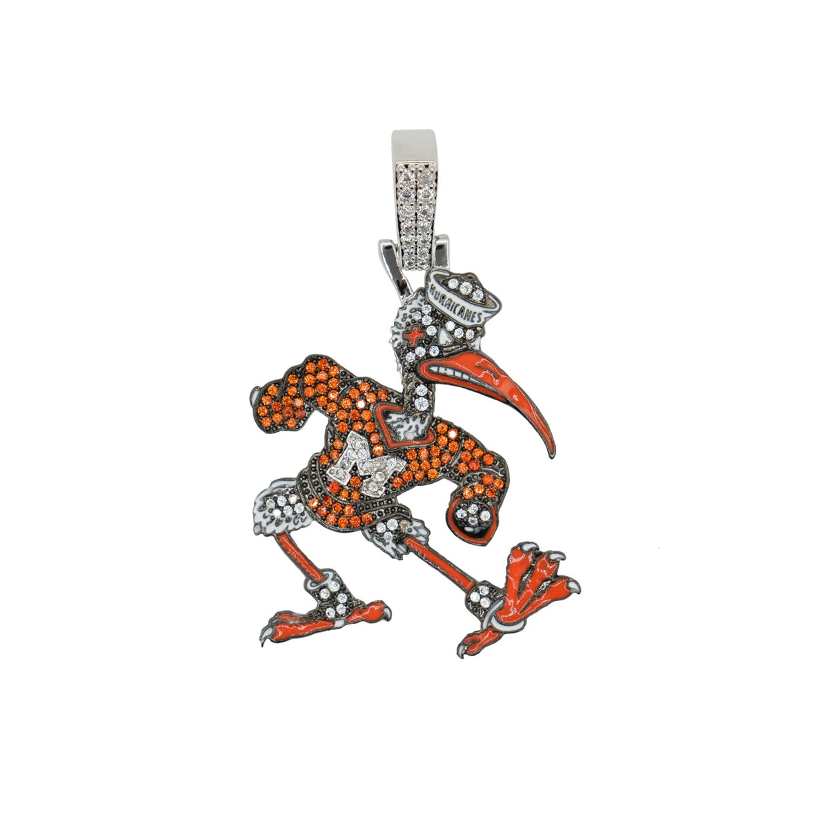 GLD Promo Sets - NCAA Miami Hurricanes Sebastian the Ibis in White Gold