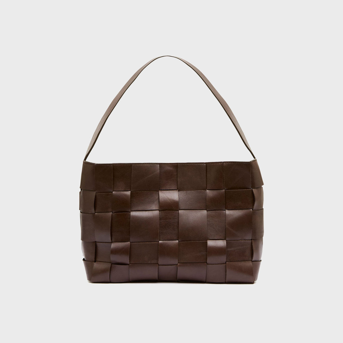 St. Agni Woven Mini Tote Bag - Chocolate