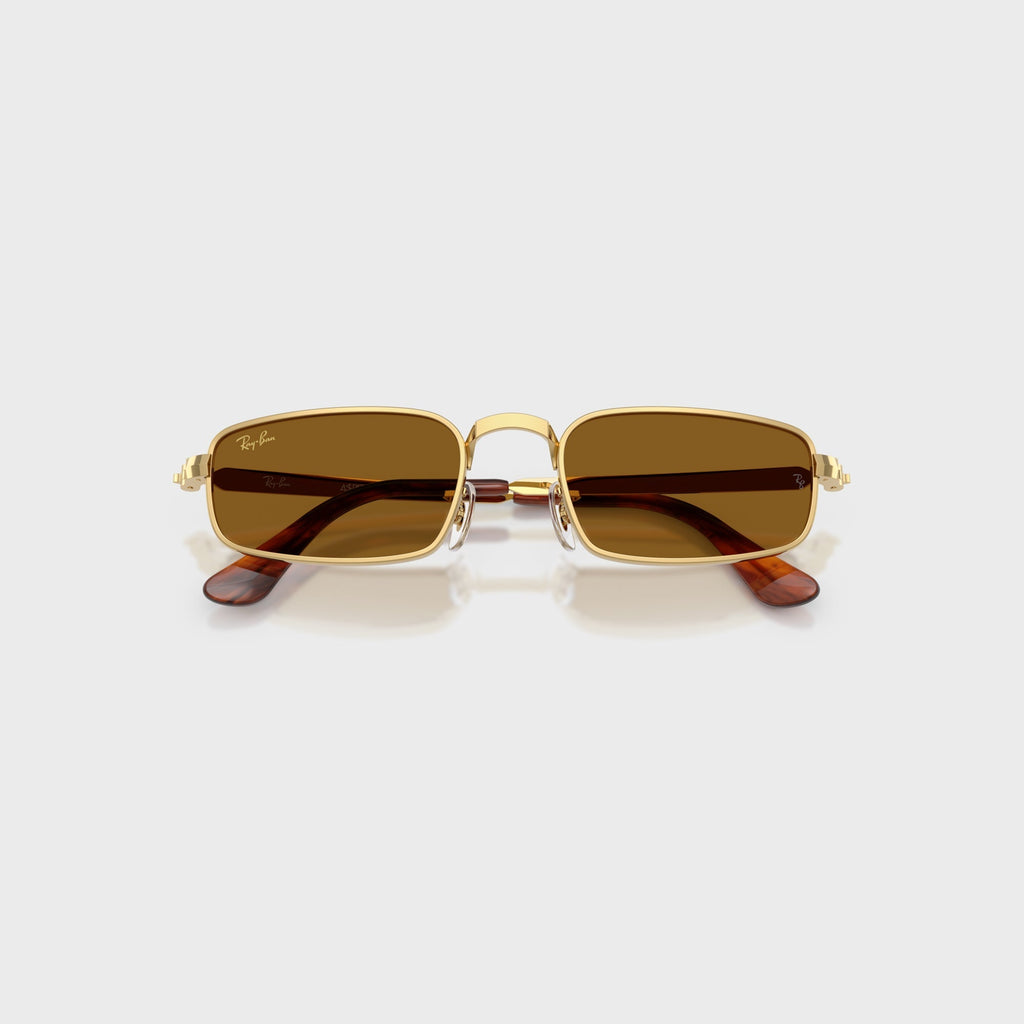 Ray-Ban x A$AP ROCKY Bold Metal Sunglasses - Gold / Brown