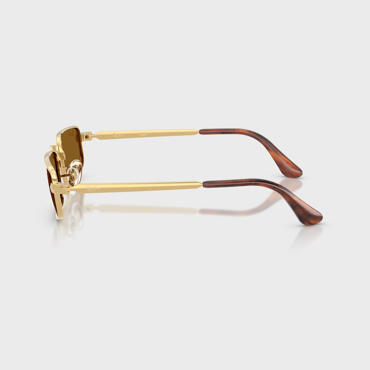 Ray-Ban x A$AP ROCKY Bold Metal Sunglasses - Gold / Brown