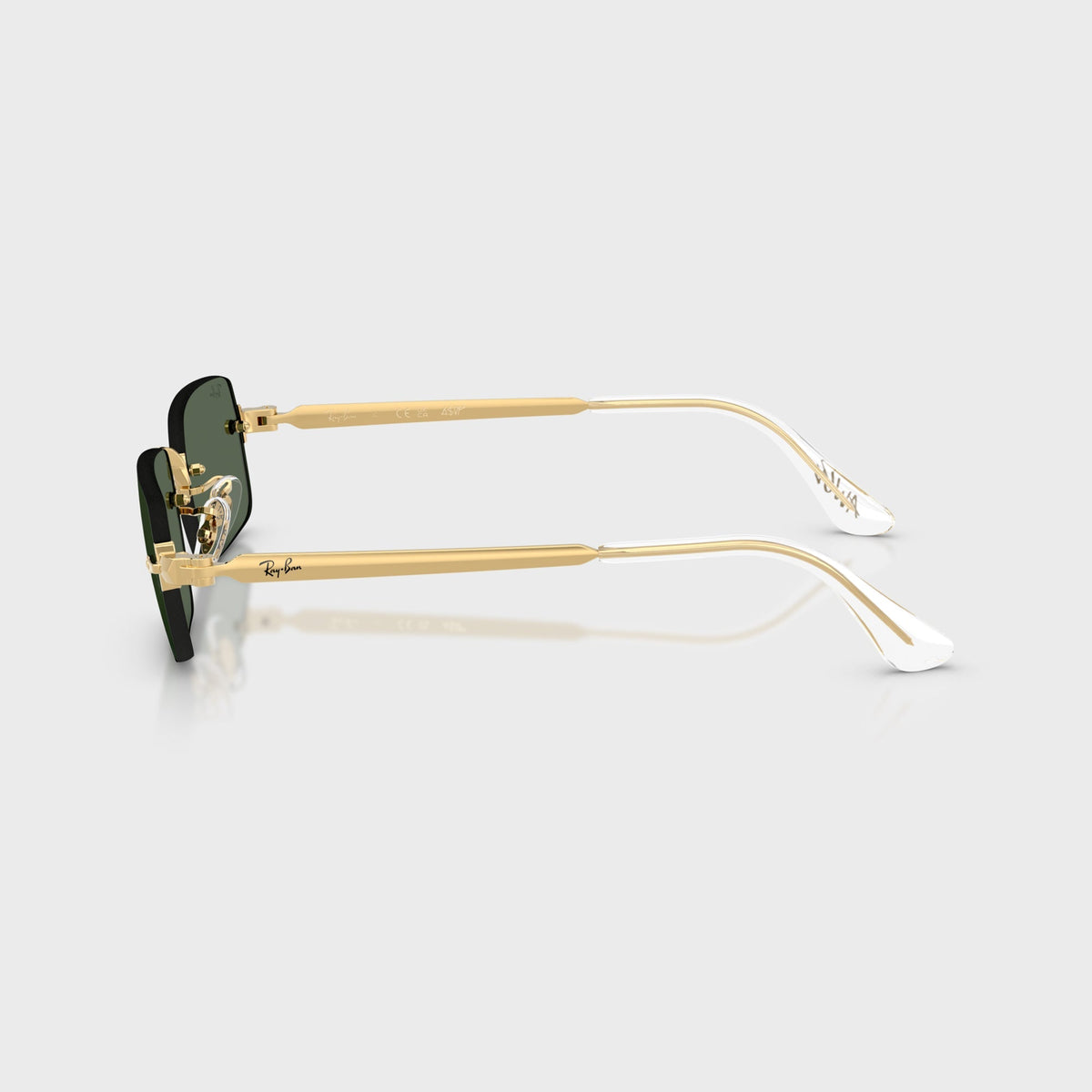 Ray-Ban x A$AP ROCKY Rimless Sunglasses - Gold / Green