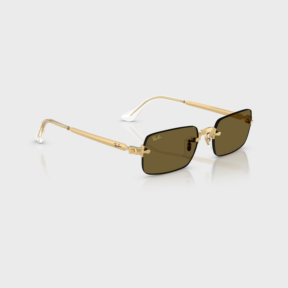 Ray-Ban x A$AP ROCKY Rimless Sunglasses - Gold / Brown
