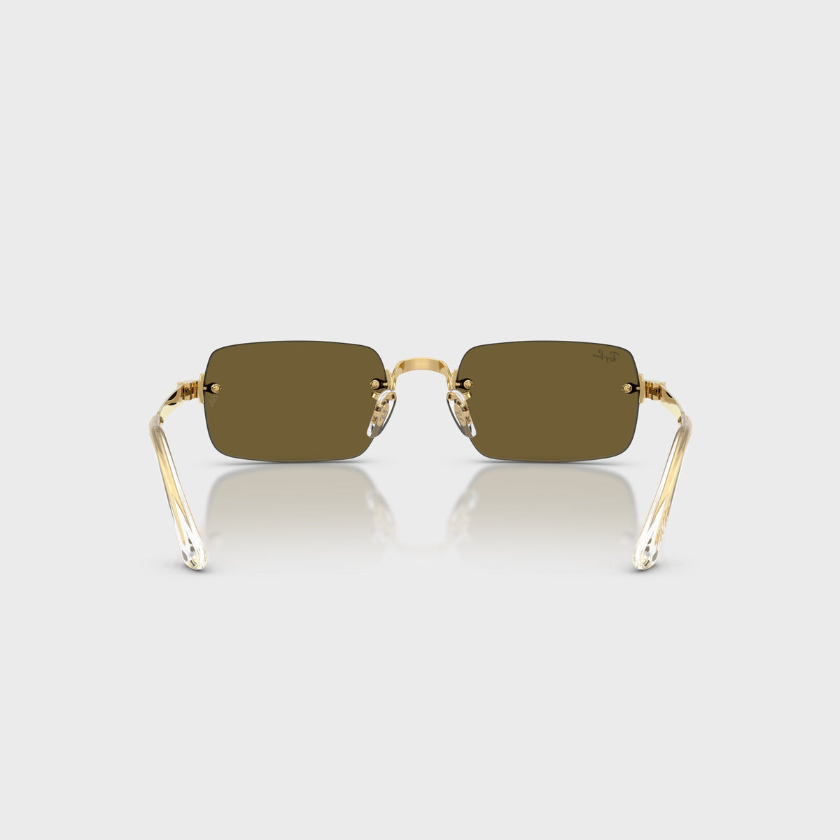 Ray-Ban x A$AP ROCKY Rimless Sunglasses - Gold / Brown