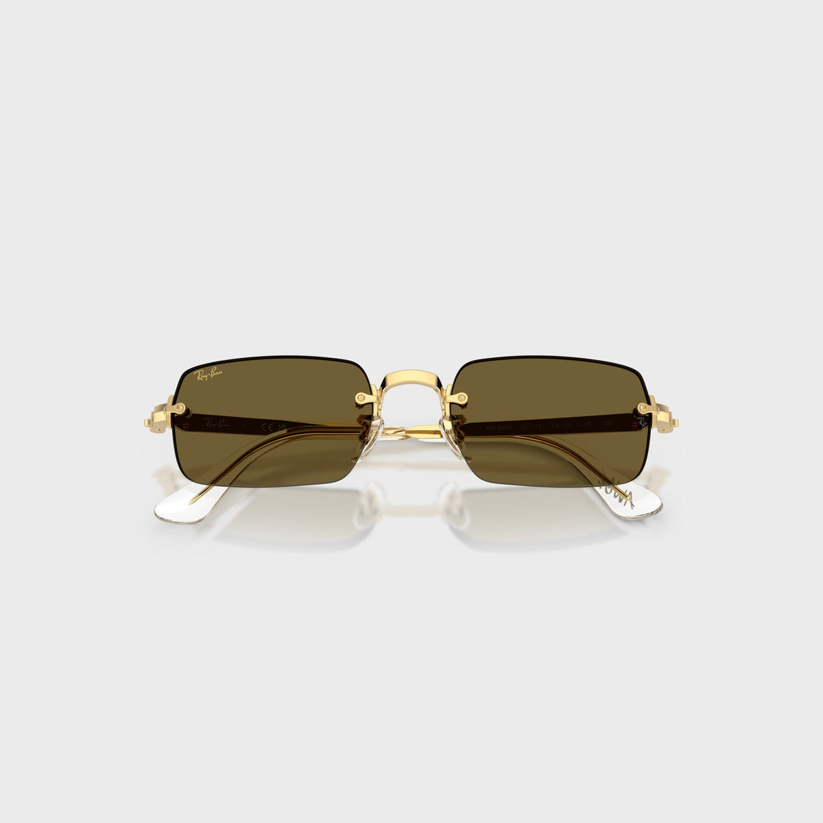 Ray-Ban x A$AP ROCKY Rimless Sunglasses - Gold / Brown