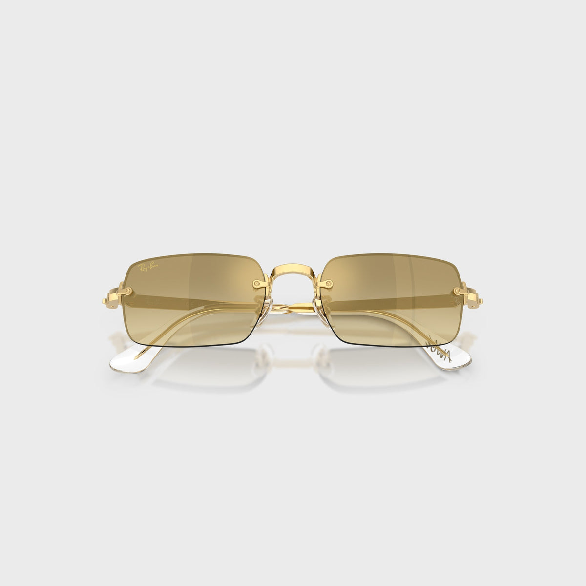 Ray-Ban x A$AP ROCKY Rimless Sunglasses - Gold / Brown