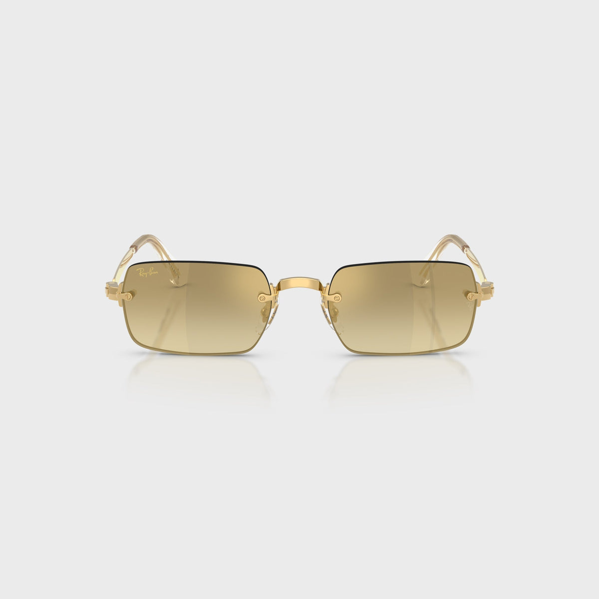 Ray-Ban x A$AP ROCKY Rimless Sunglasses - Gold / Brown