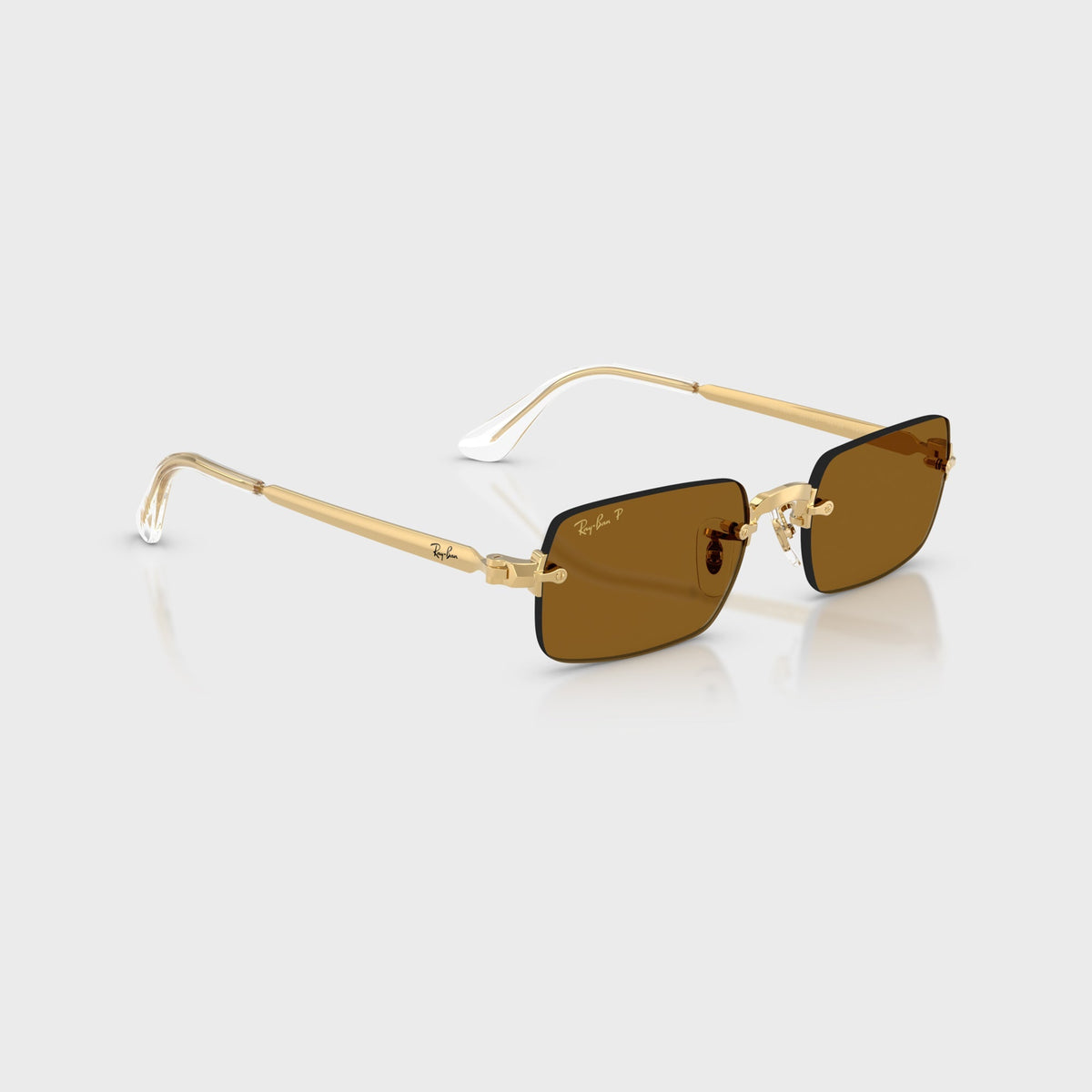 Ray-Ban x A$AP ROCKY Rimless Sunglasses - Gold / Brown