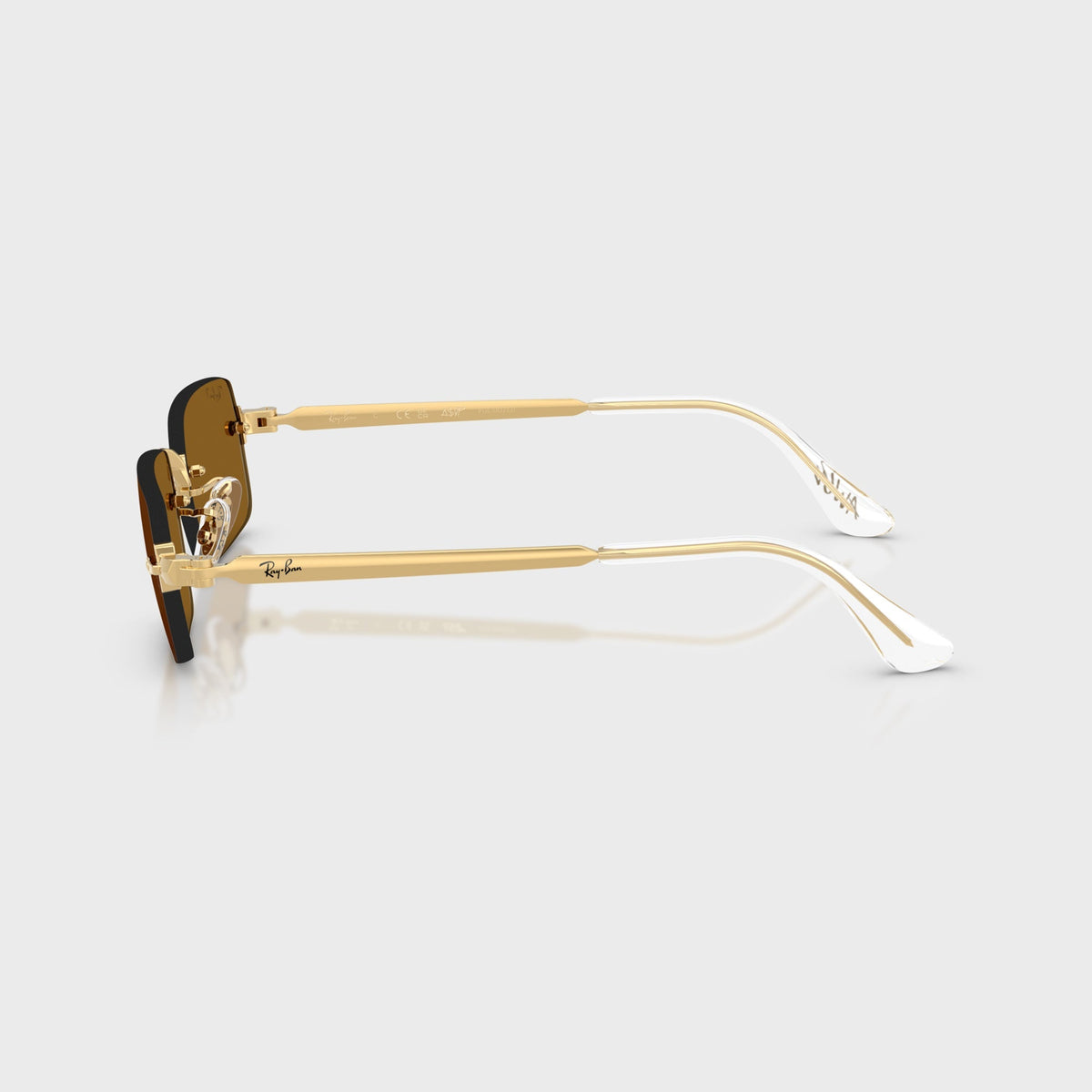 Ray-Ban x A$AP ROCKY Rimless Sunglasses - Gold / Brown