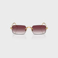 Ray-Ban x A$AP ROCKY Rimless Sunglasses - Gold / Purple