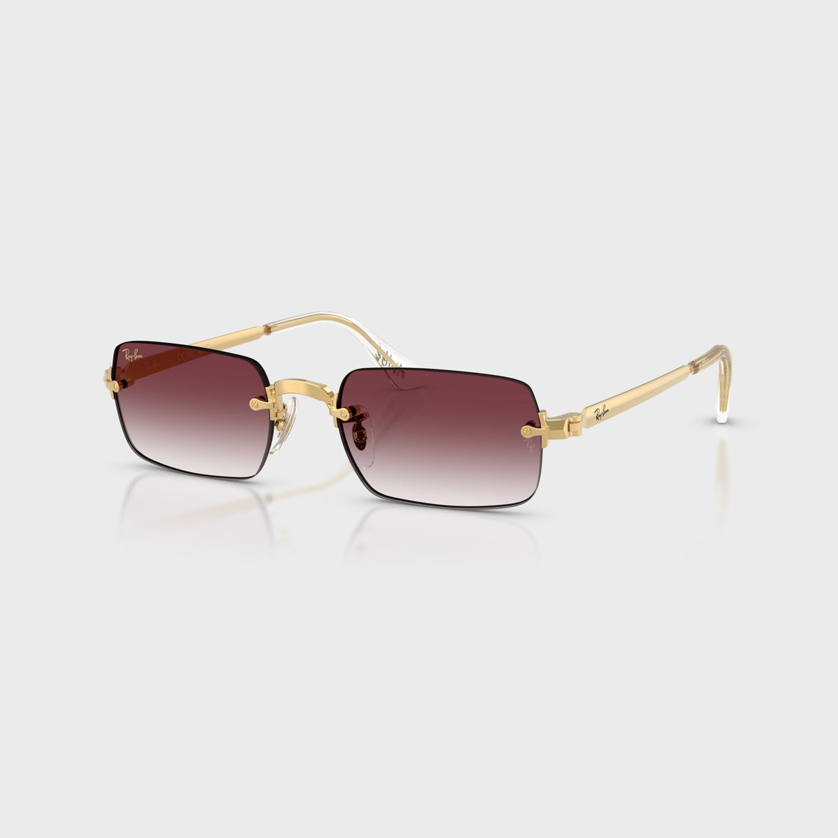 Ray-Ban x A$AP ROCKY Rimless Sunglasses - Gold / Purple
