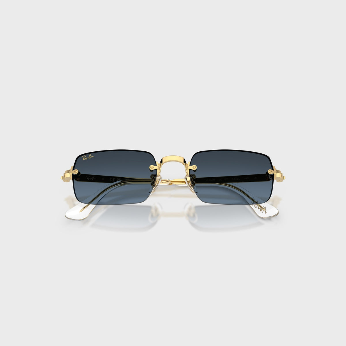 Ray-Ban x A$AP ROCKY Rimless Sunglasses - Gold / Blue